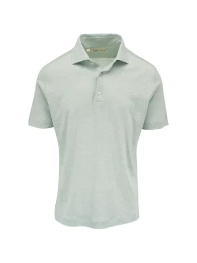 Maurizio Baldassari Short-sleeve Knit Polo Shirt In Green