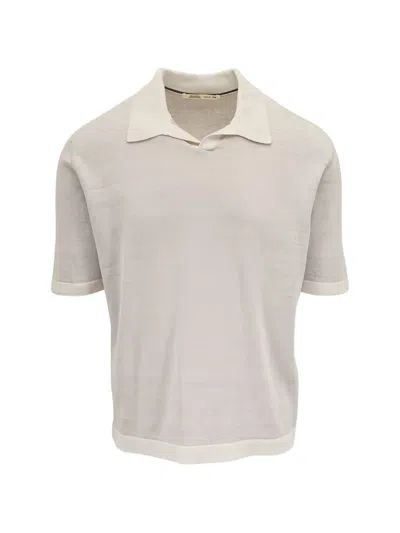 Maurizio Baldassari Short-sleeve Knit T-shirt In Neutral