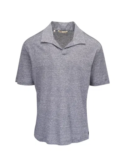 Maurizio Baldassari Short-sleeved Knit Polo Shirt In Animal Print