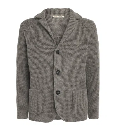Maurizio Baldassari Virgin Wool Brenta Shacket In Gray