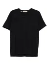 Maurizio Baldassari Virgin-wool T-shirt In Black