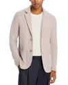 Maurizio Baldassari Winter Wool, Cotton & Nylon Mouline Sweater Jacket In Neutral