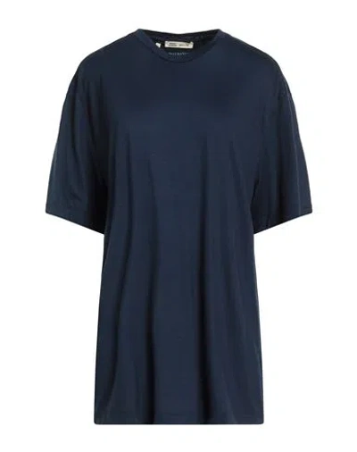 Maurizio Baldassari Woman T-shirt Midnight Blue Size Xxl Virgin Wool