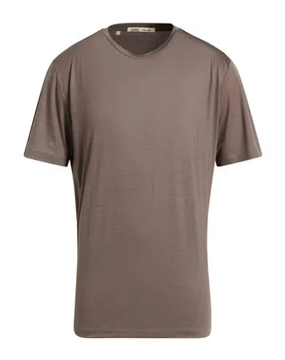 Maurizio Baldassari Woman T-shirt Taupe Size L Virgin Wool In Brown