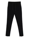 Maurizio Baldassari Wool Straight-leg Trousers In Black