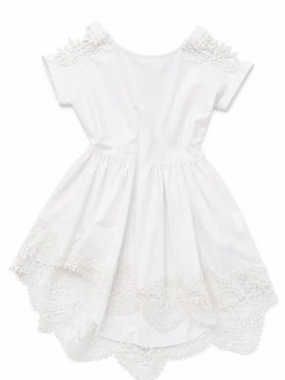 Maurizio Dress With Lace In White