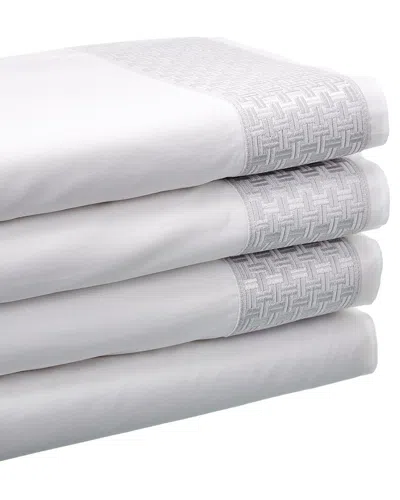 Maurizio Italy Basket Weave Sheet Set In White