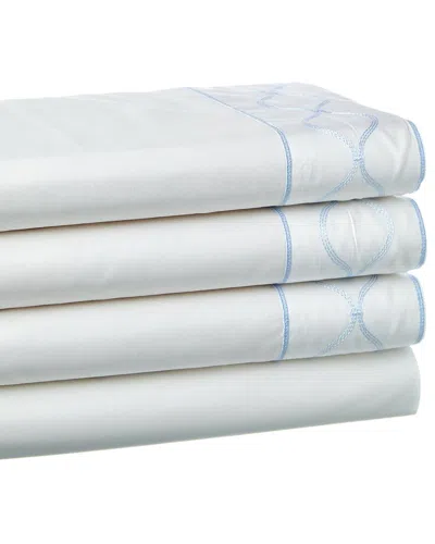 Maurizio Italy Dnu  Royal Trellis Sheet Set In White
