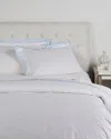 Maurizio Italy Double Scallop Duvet Set In White