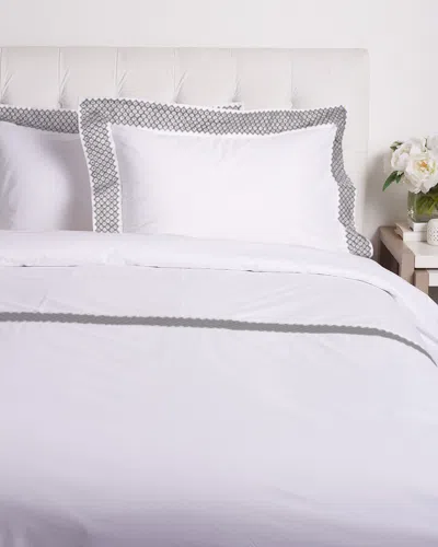 Maurizio Italy Drops Duvet Set In White