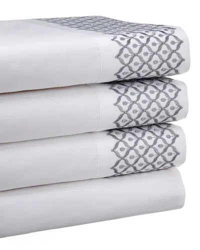 Maurizio Italy Drops Sheet Set In Gray