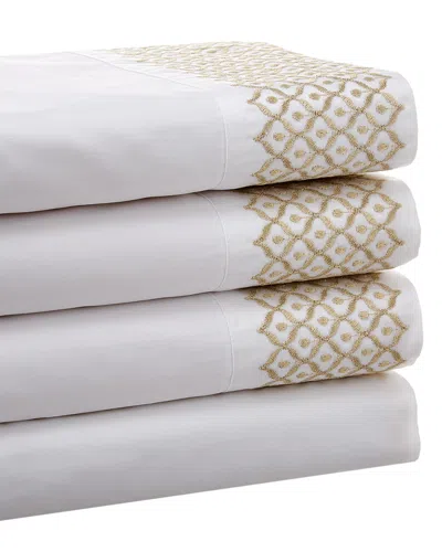 Maurizio Italy Drops Sheet Set In White