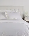 Maurizio Italy Jaws Embroidered Duvet Set In White