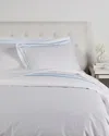 Maurizio Italy Jaws Embroidered Duvet Set In White
