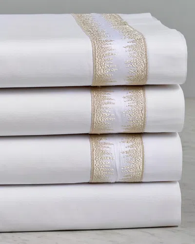 Maurizio Italy Jaws Embroidered Sheet Set