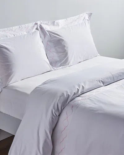 Maurizio Italy Royal Trellis Duvet Set In White