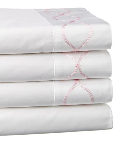 Maurizio Italy Royal Trellis Sheet Set In White