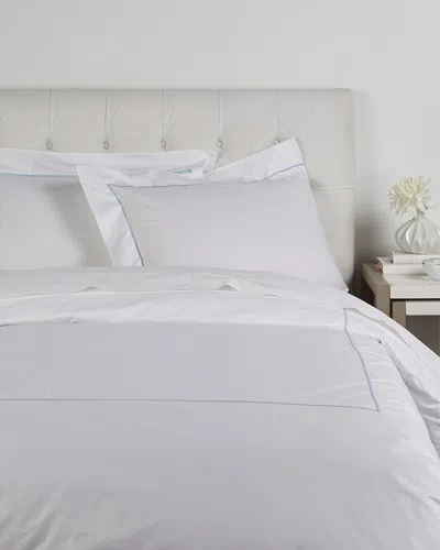 Maurizio Italy Single Line Powder Blue Embroidered Duvet Set
