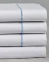 Maurizio Italy Single Line Powder Blue Embroidered Sheet Set