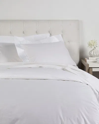 Maurizio Italy Taj Mahal Embroidered Duvet Set In White