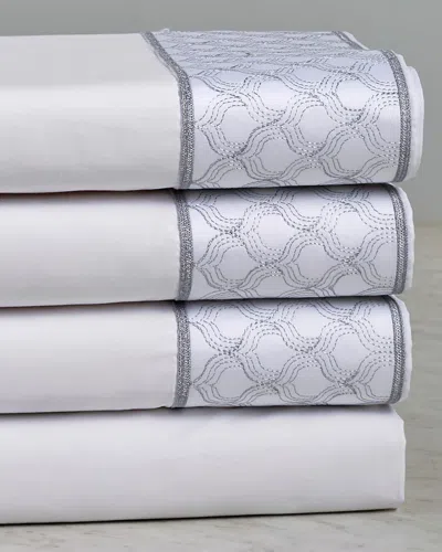 Maurizio Italy Taj Mahal Embroidered Sheet Set