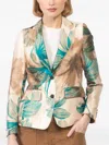 Maurizio Massimino Giorgia Floral Blazer In Multi