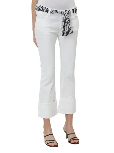 Maurizio Massimino Jet-set Denim Jeans With Belt In Blu
