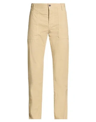 Maurizio Massimino Man Pants Beige Size 36 Cotton In Neutral