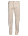 Maurizio Massimino Man Pants Beige Size 38 Cotton, Elastane