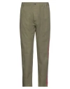 Maurizio Massimino Man Pants Military Green Size 36 Cotton In Green