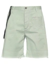 Maurizio Massimino Man Shorts & Bermuda Shorts Sage Green Size 34 Cotton, Elastane In Sage Green