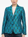 Maurizio Massimino Motif Blazer In Blue