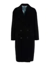 Maurizio Miri Double-breasted Maxi Coat With Button Closure In Blue