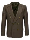 Maurizio Miri Double-breasted Blazer In Green