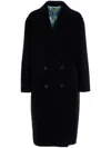 Maurizio Miri Double-breasted Maxi Coat With Button Closure In Blue