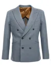Maurizio Miri Double-breasted Blazer In Blue