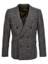 Maurizio Miri Double-breasted Blazer In Gray