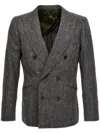Maurizio Miri Double-breasted Blazer In Grey