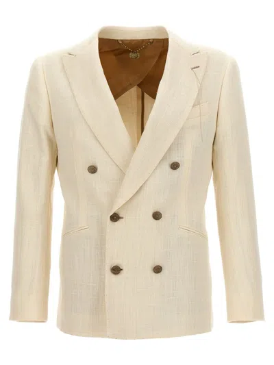 Maurizio Miri Double-breasted Blazer In White