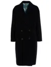 Maurizio Miri Double-breasted Maxi Coat With Button Closure In Black