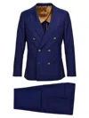 Maurizio Miri Double-breasted Suit In Blue