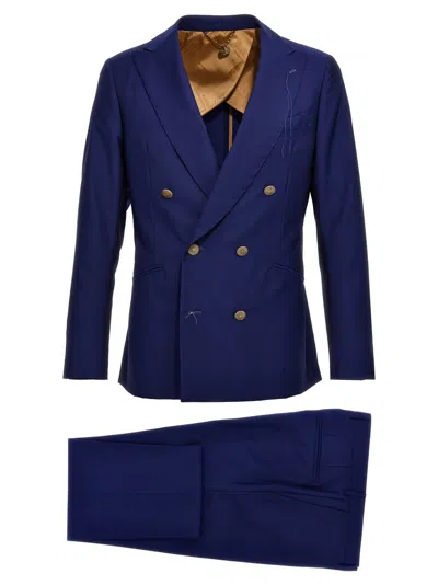 Maurizio Miri Double-breasted Suit In Blue