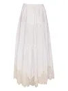 Maurizio Miri Maxi Skirt In White