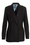 Maurizio Miri Dark Grey Grace Blazer In Black