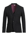 Maurizio Miri Man Blazer Black Size 40 Alpaca Wool, Wool, Polyamide, Elastane In Black