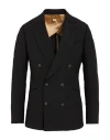 Maurizio Miri Man Blazer Black Size 40 Wool In Black