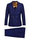 Maurizio Miri Double-breasted Suit In Blue