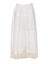 Maurizio Miri Maxi Skirt In White
