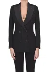 Maurizio Miri Slim Fit Double-breasted Dinner Jacket In Black