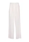 Maurizio Miri Elasticated Embroidered Trousers In White